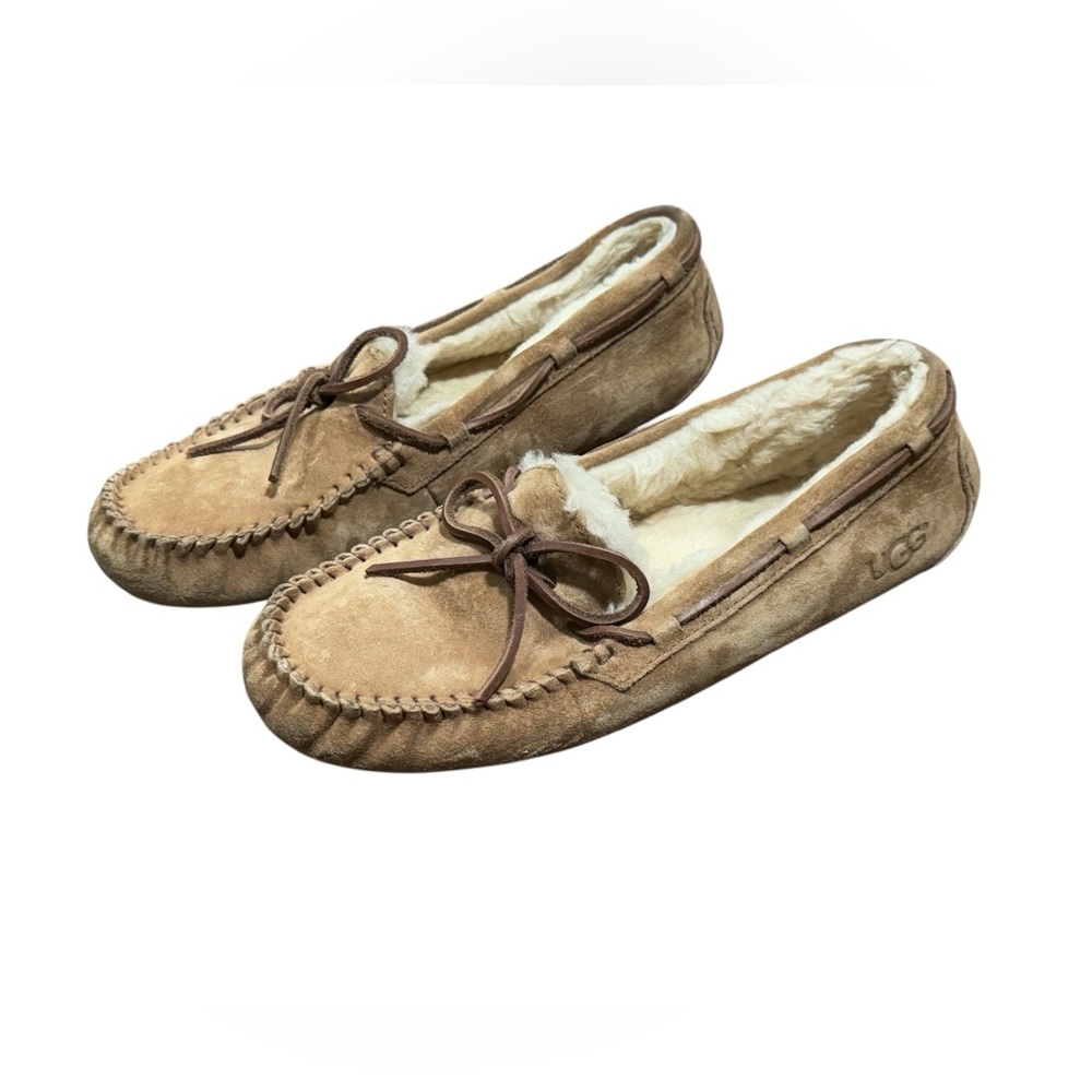 UGG Women’s Dakota Suede Wool Water‎ Resistant Moccasin Slipper Size 10